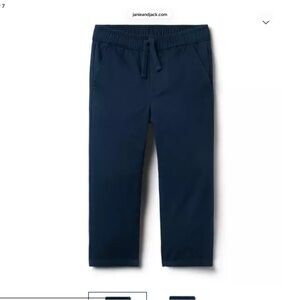 Janie and Jack Navy Pull-On Pants with Drawstring